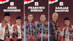 Elektabilitas Capres – Cawapres 2024, Pasangan Ganjar – Mahfud MD Semakin Meroket Dari Dua Paslon Lainnya