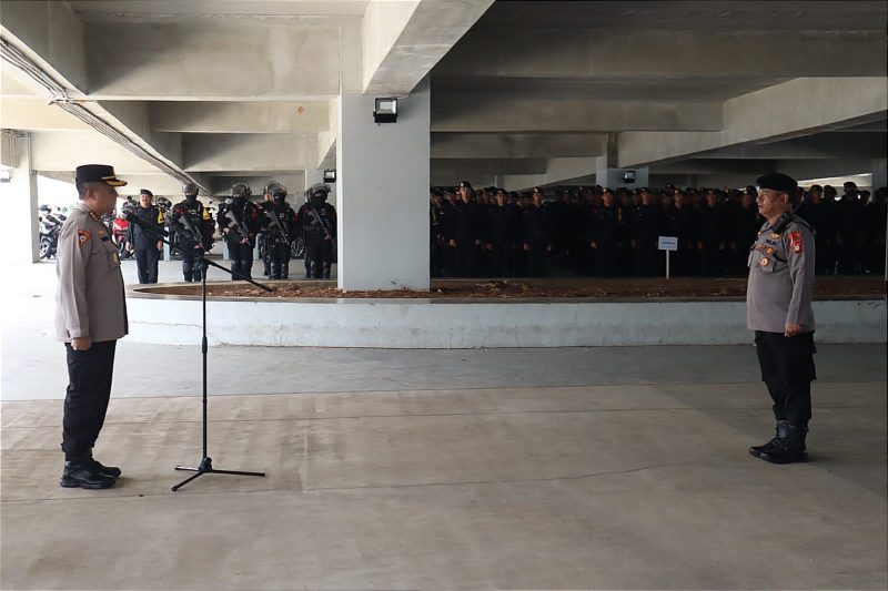 Jajaran Polres Jakut, Apel Pengamanan Piala Dunia U-17 di Jakarta International Stadion