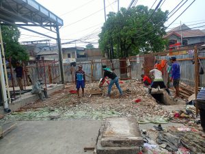 Sudin Lingkungan Hidup Jakarta Utara Sidak Proyek Yang Diduga Ilegal di Jalan Raya Plumpang