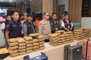 Polres Metro Jakarta Utara Gagalkan Peredaran Narkoba Jenis Ganja 77 Kg