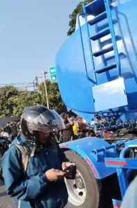 Kecalakaan Beruntun di Jalan Plumpang, Koja Jakut, Menelan Korban Luka Hingga Meninggal Ditempat