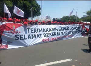 Sekjen DPP Grib Jaya Turut Mensukseskan Acara Pelantikan Presiden dan Wakil Presiden dan Mengerahkan 5000 Anggota Satgas Grib Jaya